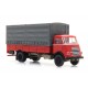 ARTITEC H0 Camion DAF plateau cabine '55' carrosserie rouge