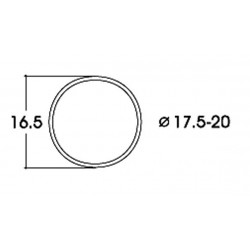 ROCO H0 Bandage d’adhérence17,5 bis 20mm 10pc.