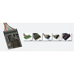 ESU LokPilot V4.0 M4, multiprotocol MM/DCC/SX/M4, 8-pin plug NEM652,  cable harness