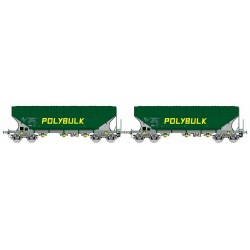 B-MODELS set de 2 wagons céréaliers "POLYBULK"
